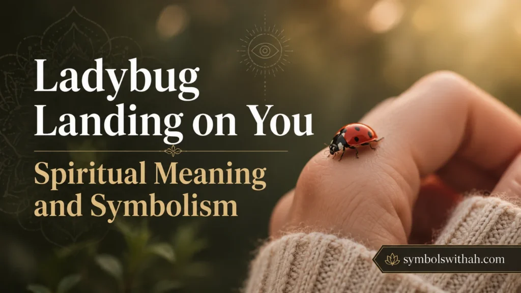 Ladybug Landing on You Spiritual Meaning and Symbolism