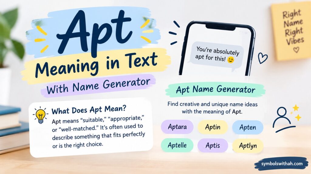 Apt Meaning in Text