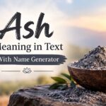 Ash Meaning in Text