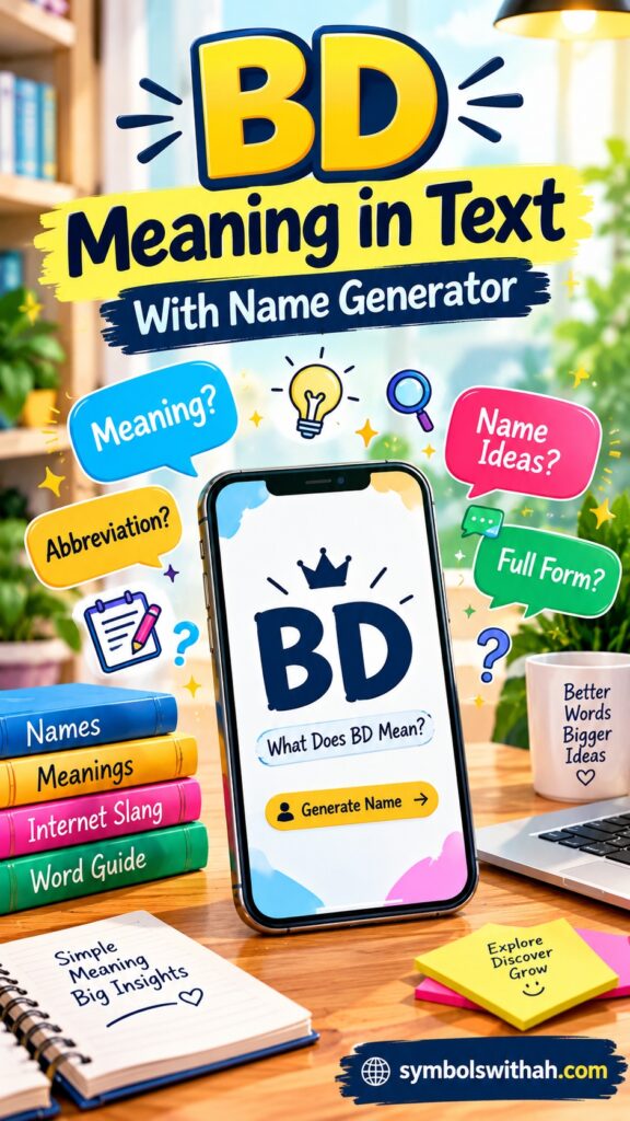 BD Meaning in Text