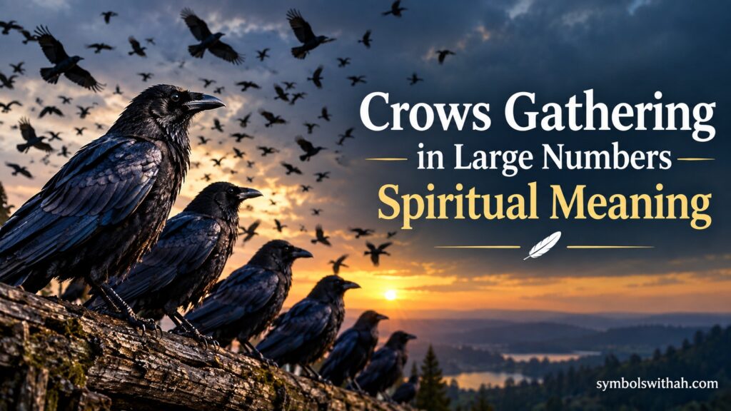 Crows Gathering in Large Numbers Spiritual Meaning