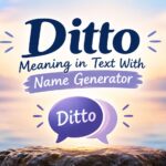 Ditto Meaning in Text