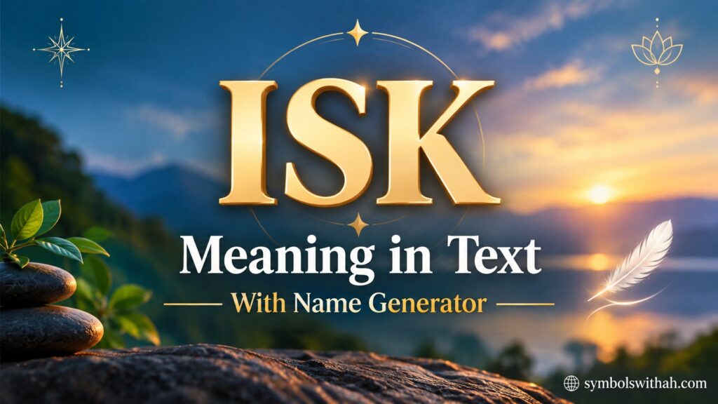 ISK Meaning in Text