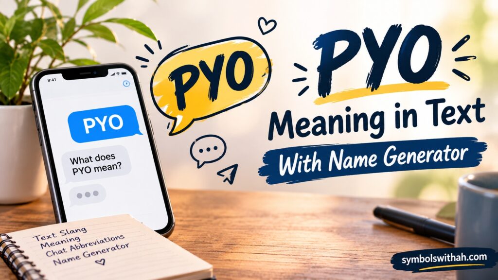 PYO Meaning in Text