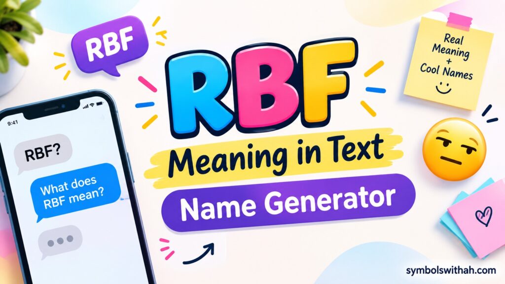 RBF Meaning in Text