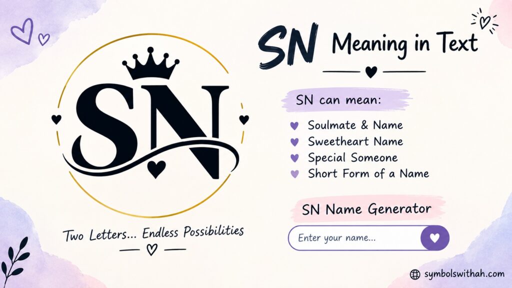SN Meaning in Text