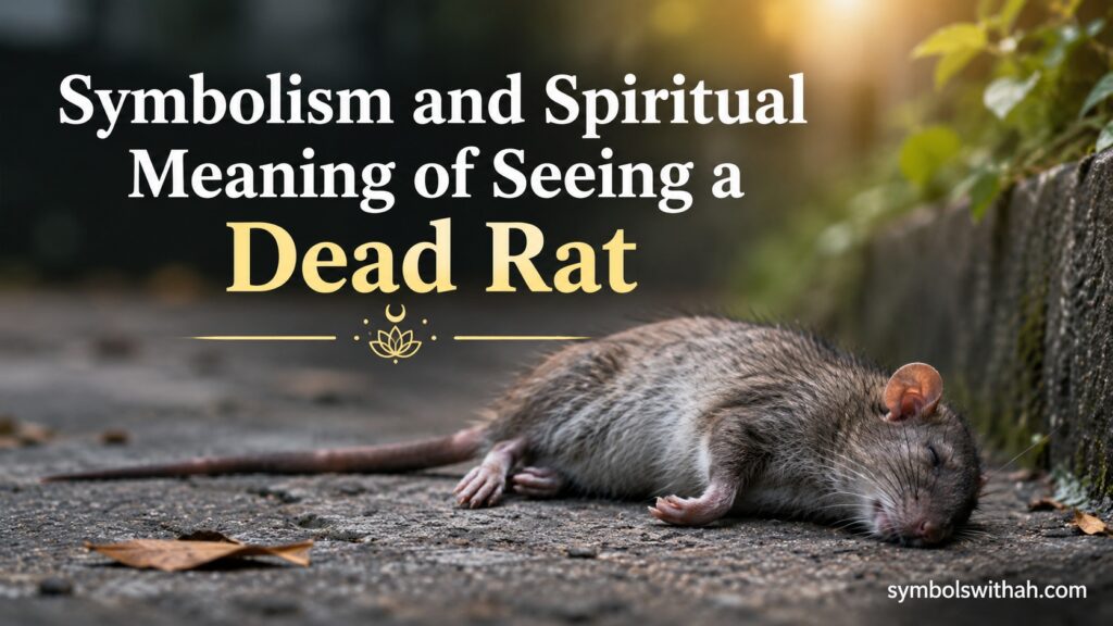Symbolism and Spiritual Meaning of Seeing a Dead Rat
