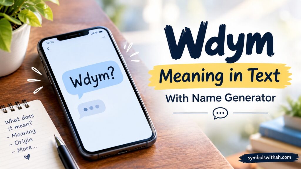 Wdym Meaning in Text