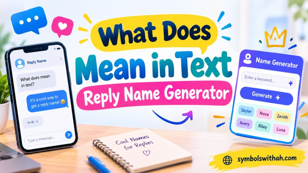 What Does Mean in Text Reply