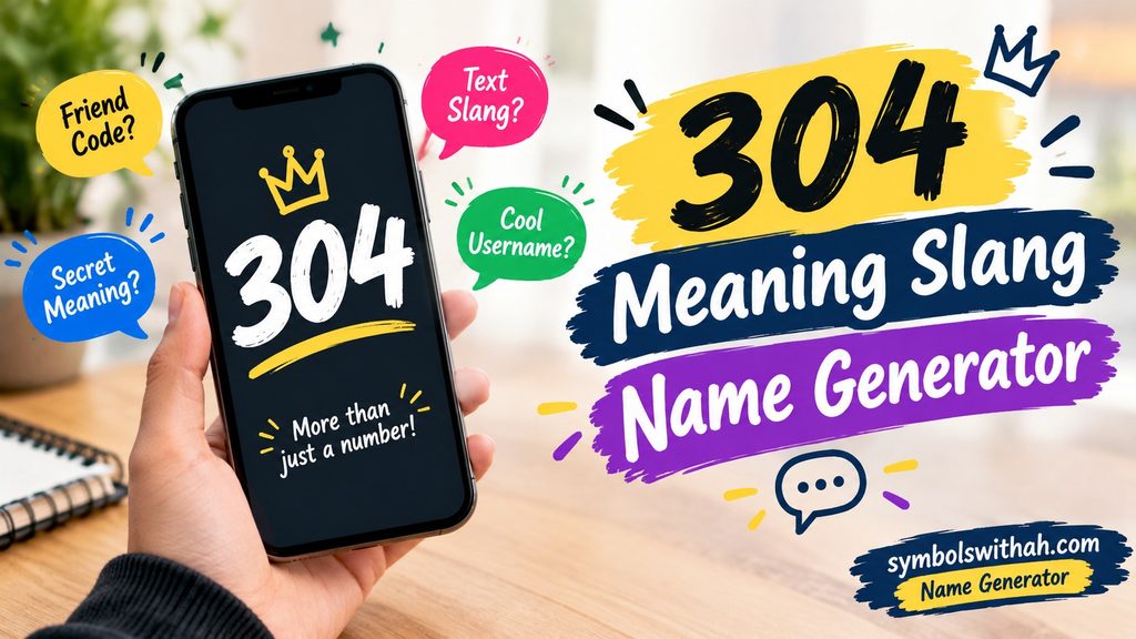 304 Meaning Slang