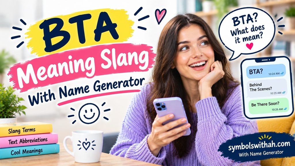 BTA Meaning Slang