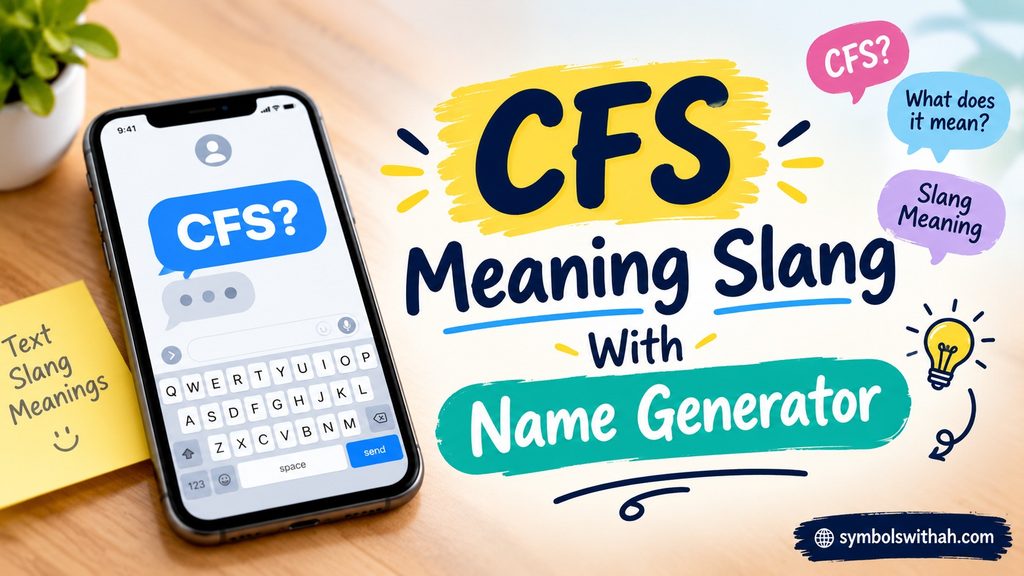 CFS Meaning Slang
