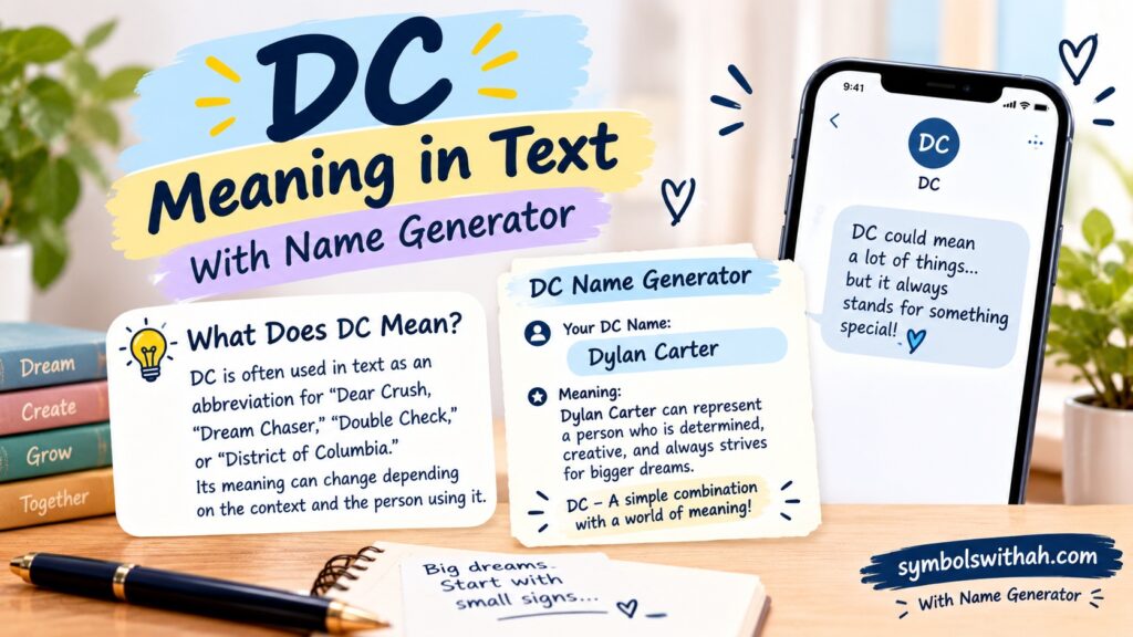 DC Meaning in Text