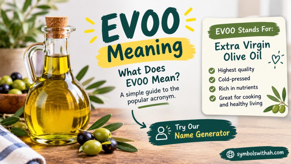 EVOO Meaning