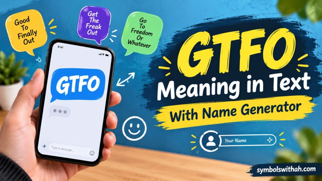 GTFO Meaning in Text