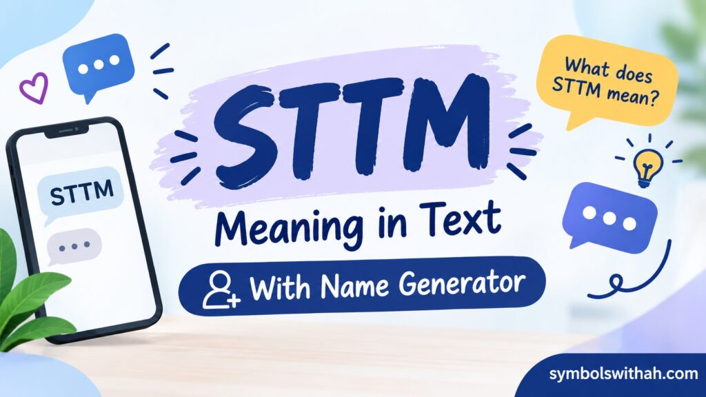STTM Meaning in Text
