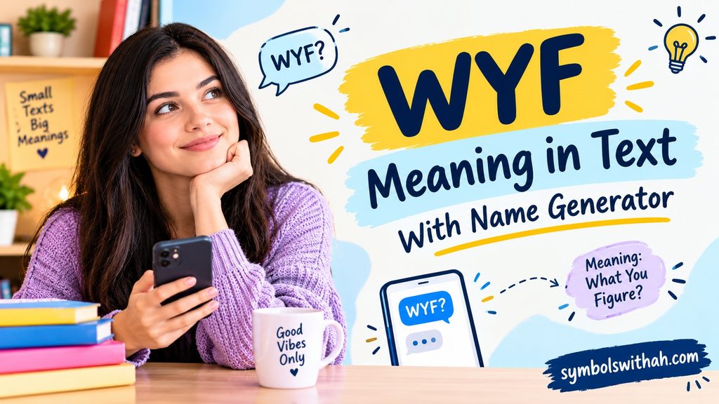 WYF Meaning in Text